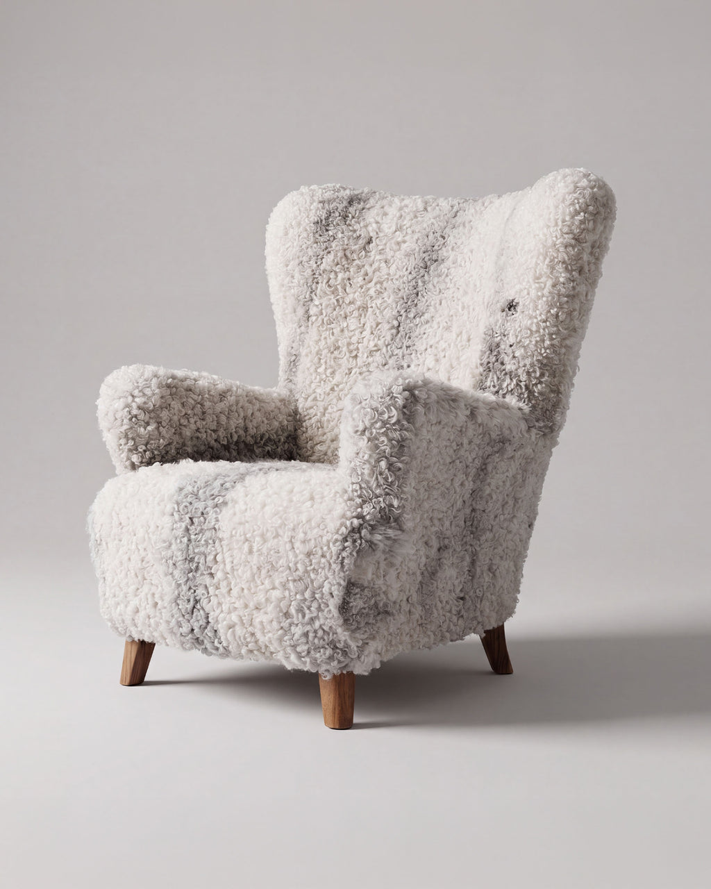 Danish Easy Chair in Gotland Sheepskin